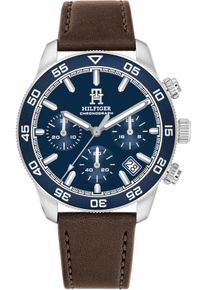 Tommy Hilfiger Herren Chronograph "TH85 CHRONOGRAPH", braun, Armbanduhren, Quarzuhr, Armbanduhr, Herrenuhr, Edelstahlarmband, analog, Tag
