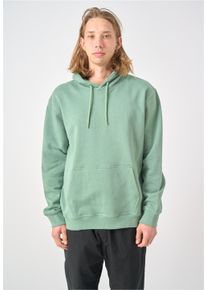 Cleptomanicx Herren Kapuzensweatshirt "Ligull Boxy", grün, casual, Gr. M, bestickt, 100% Baumwolle, Sweatshirts, In lässigem Schnitt