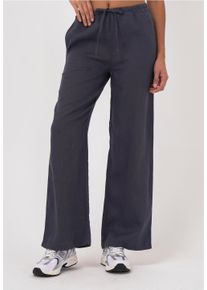 FRESHLIONS Damen Sweathose "Livia", blau, casual, Gr. S, unifarben, 100% Leinen, Hosen, im klassischen Design