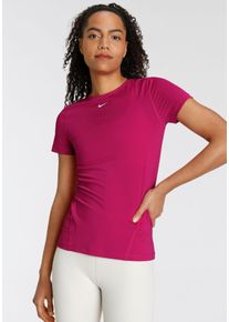Nike Damen Funktionsshirt "WOMEN Nike PERFORMANCE TOP SHORTSLEEVE ALL OVER MESH", pink, sportlich, Gr. S, Obermaterial: 92% Polyester, 8% Elasthan,