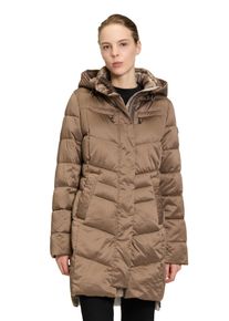 Gil Bret Damen Steppmantel, braun, casual, Gr. 36, unifarben, Web, Obermaterial: 100% Polyester, Mäntel, mit Kapuze