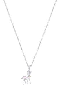 Mädchen Kette mit Anhänger "Rehkitz-Motiv, 2038748, 2038955", Silber 925 (Sterlingsilber), L: 38cm, bunt, Prinzessin Lillifee, Silber 925