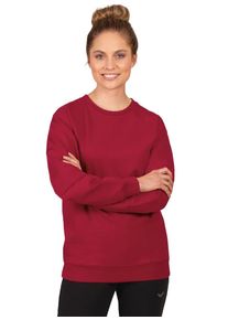 TRIGEMA Damen Sweatshirt "TRIGEMA Sweatshirt aus Biobaumwolle", rot, Basic, Gr. XL, 75% Baumwolle (Biobaumwolle kbA), 25% Baumwolle (recycelt),