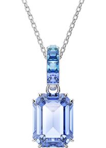 Swarovski Damen Kette mit Anhänger "Schmuck Geschenk Halskette Millenia, 5696518", Metall, L: 75cm, blau, Metall, Halsketten, mit Swarovski Kristall