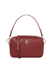 Tommy Hilfiger Damen Umhängetasche "TH DISTINCT CAMERA BAG", lila, Lederimitat, Taschen, Damen Schultertasche, Henkeltasche mit TH-Schmuckelement