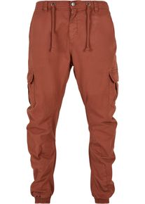 Urban Classics Herren Cargohose "Urban Classics Herren Cargo Jogging Pants", orange, Gr. S, unifarben, 100% Baumwolle, Hosen