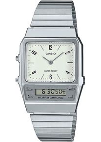 CASIO VINTAGE Damen Chronograph, silber, Armbanduhren, Quarzuhr, Armbanduhr, Damenuhr, Herrenuhr, Edelstahlarmband, analog