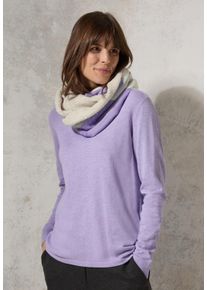 Cecil Damen Loop, lila, casual, gemustert, Stoff, 100% Polyester, Modetücher, mit grafischem Muster