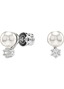 Swarovski Damen Paar Ohrstecker "Schmuck Geschenk Matrix Ohrringe, 5694225", Metall-Perlen, weiß, Metall, Perlen, Ohrringe, mit Swarovski Zirkonia