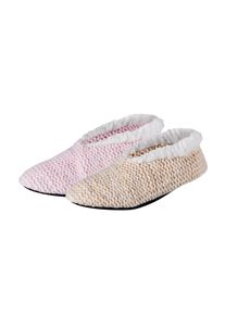 Camano Damen Hausschuh "Slipper 2er Pack", Gr. 37, rosa, casual, Schuhe