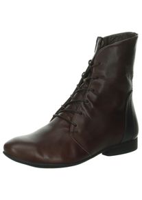 Think! THINK Damen Stiefelette "GUAD2", Gr. 38, braun, Leder, klassisch, Schuhe, Business Schuh, Schnürstiefelette mit Innenreißverschluss