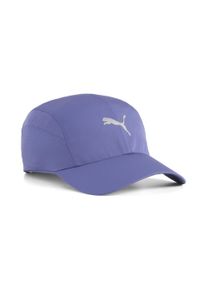 Puma Damen Flex Cap "Schnell trocknende 4-Panel-Trainingscap Erwachsene", blau, bedruckt, Obermaterial: 100% Polyester; Unter Schirm: 100% Polyester,