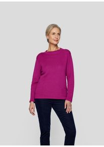 Rabe Damen Strickpullover, rot, casual, Gr. 42, unifarben, Strick, Obermaterial: 50% Baumwolle, 50% Polyacryl, Pullover, mit Rippstruktur und