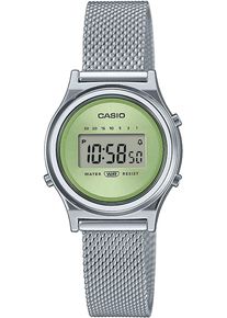 CASIO VINTAGE Damen Chronograph, silber, Armbanduhren, Quarzuhr, Armbanduhr, Damenuhr, Edelstahlarmband,digital,Stoppfunktion