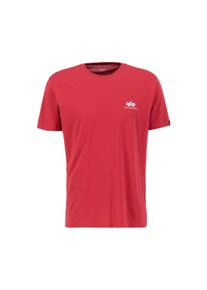 Herren T-Shirt "Alpha Industries Men - T-Shirts Basic T Small Logo", rot, Gr. M, Alpha Industries, Obermaterial: 100% Baumwolle, Shirts