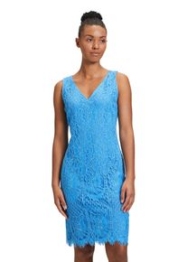 Vera Mont Damen Cocktailkleid "Vera Mont Cocktailkleid mit Spitze", blau, festlich, Gr. 42, Spitze, Obermaterial: 52% Viskose, 30% Baumwolle, 18%