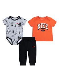 Nike Sportswear Kinder Body, schwarz, sportlich, Gr. 56, gemustert, Web, Obermaterial: 60% Baumwolle, 40% Polyester, Bodies