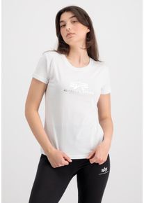 Damen T-Shirt "Alpha Industries Women - T-Shirts New Basic T Women FP", weiß, Gr. XS, Alpha Industries, Obermaterial: 100% Baumwolle, Shirts