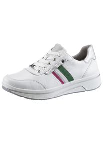 Ara Damen Sneaker "SAPPORO", Gr. 2,5, silber, Glattleder, sportlich, Schuhe, in Komfortweite H = sehr weit, Freizeitschuh, Halbschuh, Schnürschuh