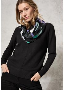 Cecil Damen Loop, lila, casual, bedruckt, Stoff, 100% Livaeco Modal, Modetücher, aus Modal