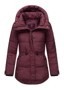 Marikoo Damen Winterjacke "Akumaa", rot, Gr. L, 100% Polyester, Jacken, mit tailliertem Schnitt