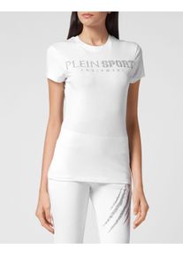 Plein Sport Damen T-Shirt "T-Shirt", weiß, Gr. XS, Obermaterial: 100% Baumwolle, Shirts