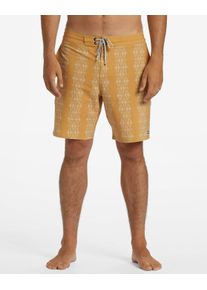 Billabong Herren Boardshorts "Sundays Lo Tide", gelb, Gr. 28, 41% Polyester, 36% Baumwolle, 16% Baumwolle, 7% Elasthan, Hosen