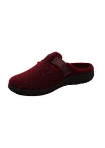 Rohde Damen Pantoffel "BARI", Gr. 36, rot, Filz, klassisch, Schuhe, Hausschuh, Clog, Schlappen in klassischer Optik