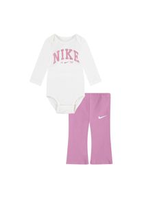 Nike Sportswear Kinder Body & Leggings, pink, sportlich, Gr. 80, unifarben, kontrastfarbene Details, Jersey, Obermaterial: 100% Baumwolle.