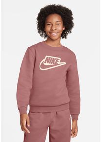Nike Sportswear Kinder Sweatshirt "K NSW CLUB+ CREW CREATE - für Kinder", rot, sportlich, Gr. XL, Obermaterial: 80% Baumwolle, 20% Polyester,