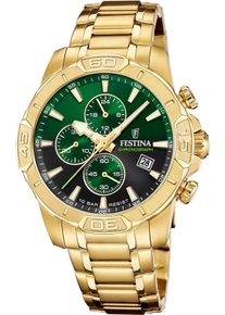 Festina Herren Chronograph "Timeless Chronograph", gold, Armbanduhren, Quarzuhr, Armbanduhr, Herrenuhr, Edelstahlarmband, analog, Tag
