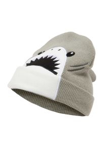 KOAA Baby Beanie "Harald der Hai - Mascot", grau, casual, Gr. 1, bestickt, 100% Polyacryl, Mützen, mit detailreicher Stickerei