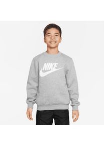 Nike Sportswear Kinder Sweatshirt "CLUB FLEECE BIG KIDS' SWEATSHIRT", grau, sportlich, Gr. XS, Obermaterial: 80% Baumwolle, 20% Polyester, Sweatshirts