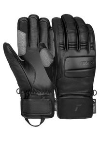 Reusch Damen Skihandschuhe "World Pro", schwarz, sportlich, Gr. 8,5, mehrfarbig, 50% Rindsleder, 50% Polyester, Handschuhe, mit winddichter und