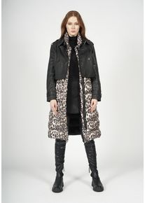 Freaky Nation Damen Lederjacke "Center Stage", schwarz, Gr. S, Oberstoff: 50% Leder, 50% Polyamid; Futter: 100% Polyamid, Jacken