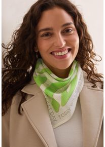 Cecil Damen Halstuch, gelb, casual, bedruckt, Web, 100% Baumwolle, Modetücher, kuschelig