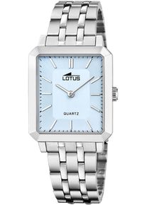 Lotus Damen Quarzuhr "Square", silber, Armbanduhren, Armbanduhr, Damenuhr, Edelstahlarmband, analog