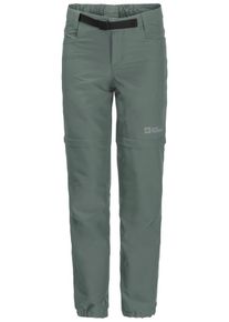 Jack Wolfskin Kinder Zip-off-Hose "ACTIVE ZIP OFF PANTS K", grün, Gr. 116, OBERSTOFF 100% POLYESTER FUTTER 100% POLYESTER, Hosen