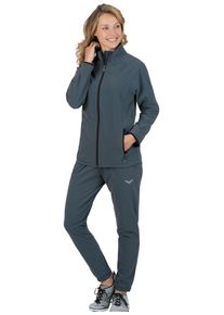 TRIGEMA Damen Jogginganzug "TRIGEMA Bequemer Jogginganzug für Sport und Freizeit", grau, casual, Gr. XXL, 74% Nylon, 26% Elastan, Sportanzüge