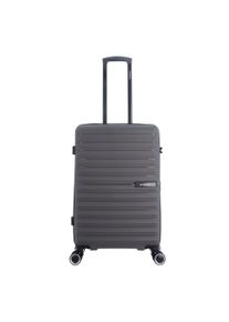 Saxoline Koffer "Fiesta", grau, Polypropylen, casual, Koffer, aus stabilem Polypropylen