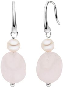 ADRIANA Damen Paar Ohrhaken "Schmuck Geschenk Silber 925 Ohrringe Capri, C15-R", Silber 925 (Sterlingsilber)-Perlen, rosa, Silber 925
