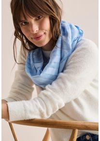 Cecil Damen Loop, blau, gestreift, Web, 52% Baumwolle, 48% Modal, Modetücher, mit Streifenmuster