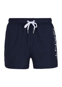 Gant Herren Badeshorts "LIGHTWEIGHT SWIM SHORTS", blau, sportlich, Gr. S, Microfaser, Obermaterial: 100% Polyester, Badehosen