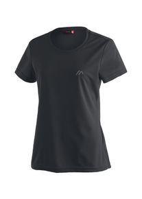 Maier Sports Damen Funktionsshirt "Waltraud", schwarz, Gr. 38, 100% Polyester, Shirts, Damen T-Shirt, schnelltrocknendes Freizeitshirt, Regular Fit