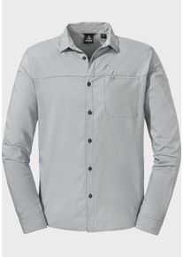 Schöffel SCHÖFFEL Herren Outdoorhemd "Shirt Treviso M", grau, modisch, Gr. 48, Oberstoff : 69% Baumwolle 25% Nylon 6% Hanf, Hemden