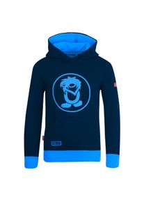 Trollkids Kinder Kapuzensweatshirt "KIDS TROLL SWEATER", blau, sportlich, Gr. 152, bedruckt, unifarben, Jersey, Obermaterial: 80% Baumwolle, 20%