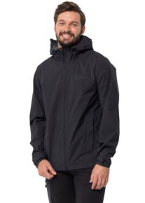 Jack Wolfskin Herren Funktionsjacke "ELSBERG 2.5L JKT M", schwarz, sportlich, Gr. S, unifarben, Web, Obermaterial: 100% Polyester, Jacken,