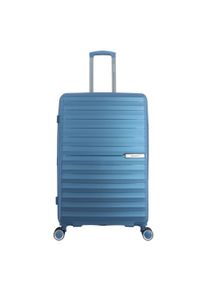 Saxoline Koffer "Resort", blau, Polypropylen, casual, Koffer, mit robustem Halbaluminium-Trolleysystem