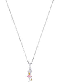 Mädchen Kette mit Anhänger "Lillifee-Motiv, 2038747, 2038954", Silber 925 (Sterlingsilber), L: 38cm, bunt, Prinzessin Lillifee, Silber 925