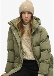 Superdry Damen Beanie "SOFT RIB KNIT BEANIE HAT", braun, casual, unifarben, Strick, Materialmix, Mützen